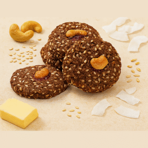 sesame cashew cookies